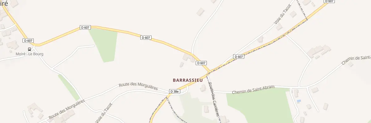 Plan du 1033 Rte de Moiré à Moiré