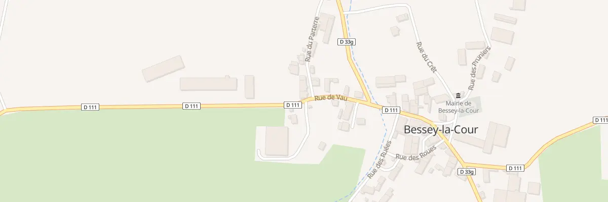 Plan du 1 Rue du Parterre à Bessey-la-Cour
