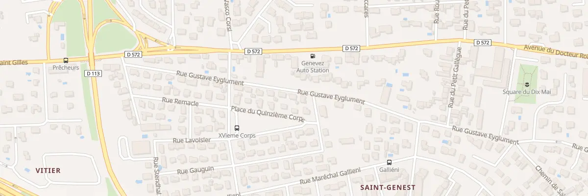 Plan du 28 Rue Gustave Eyglument à Arles