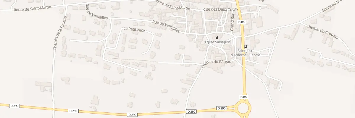 Plan du 130 Rue des Jardins à Saint-Just-d’Ardèche