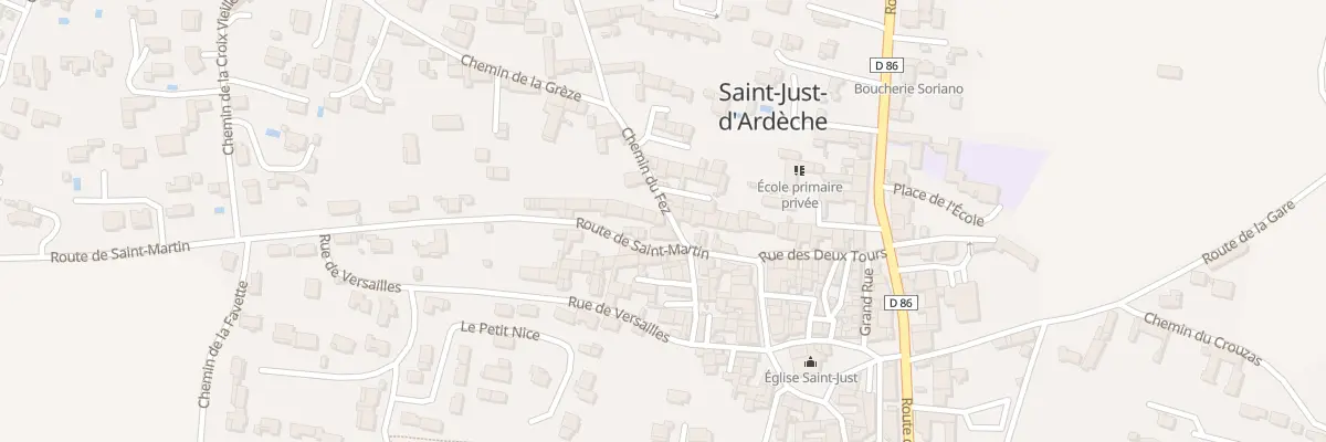 Plan du 5062 Le Village de Saint Just à Saint-Just-d’Ardèche