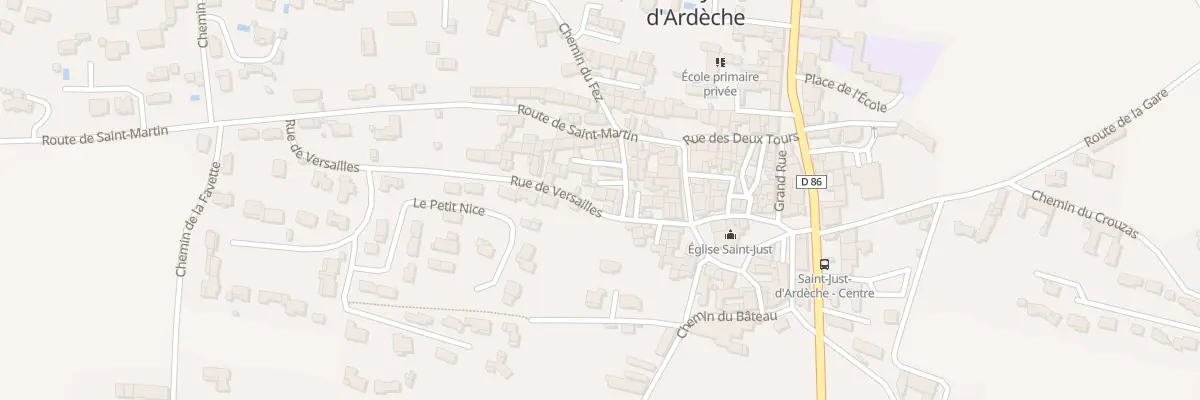 Plan du 80 Rue de Versailles à Saint-Just-d’Ardèche