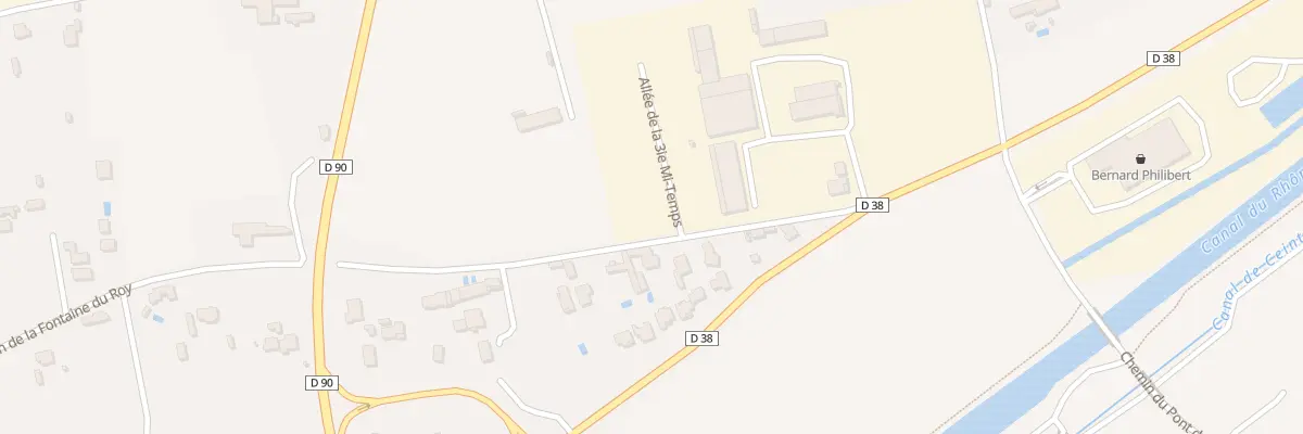 Plan du 136B All de la Troisieme Mi- Temps à Beaucaire