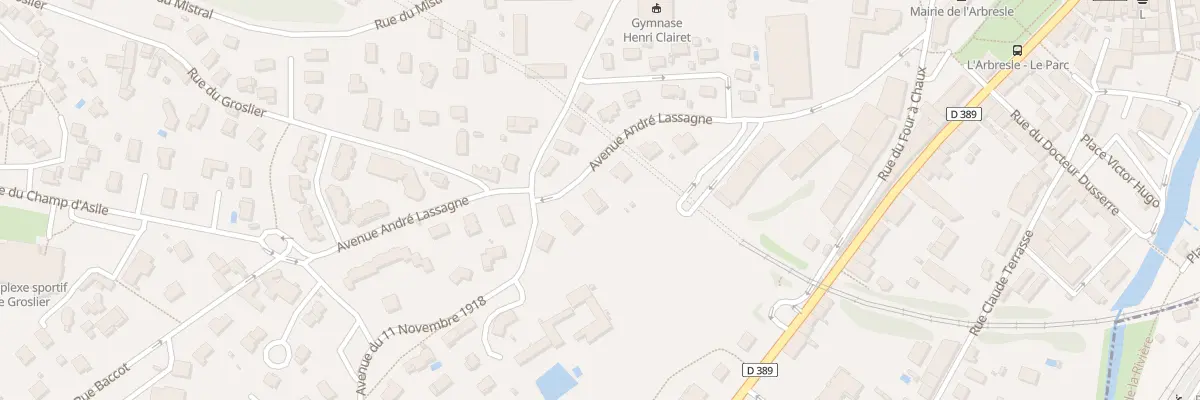 Plan du 329 Av André Lassagne à L’Arbresle
