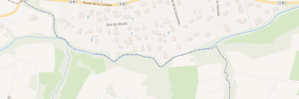 Plan du 88 Rue des Acacias au Perréon