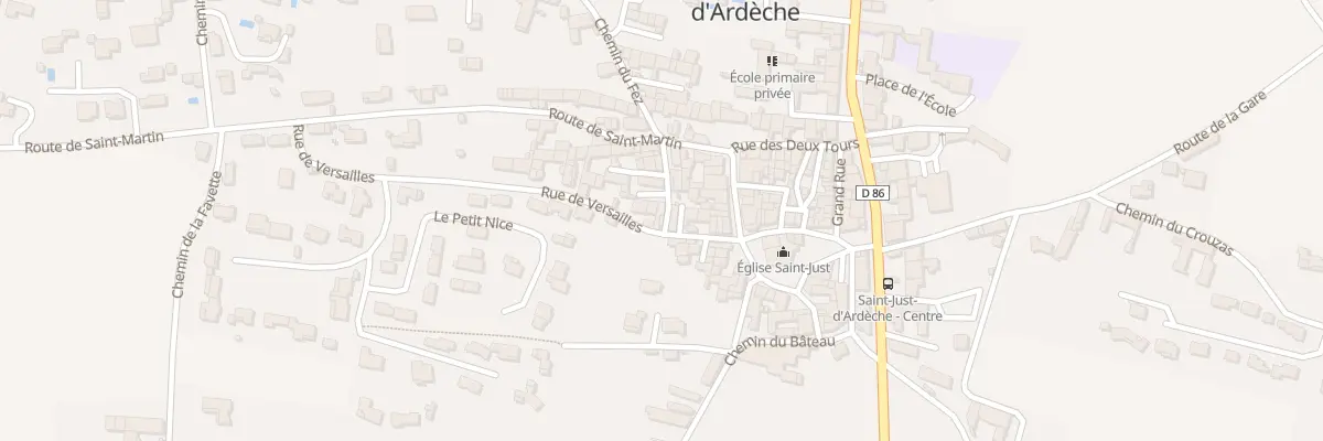Plan du 5 Rue des Anciennes Écoles à Saint-Just-d’Ardèche
