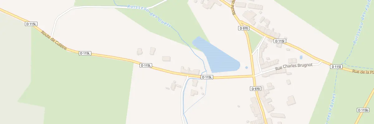 Plan du 4 Rte de Culêtre à Painblanc