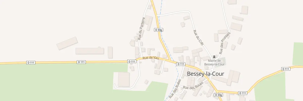 Plan du 6 Rue de Vau à Bessey-la-Cour