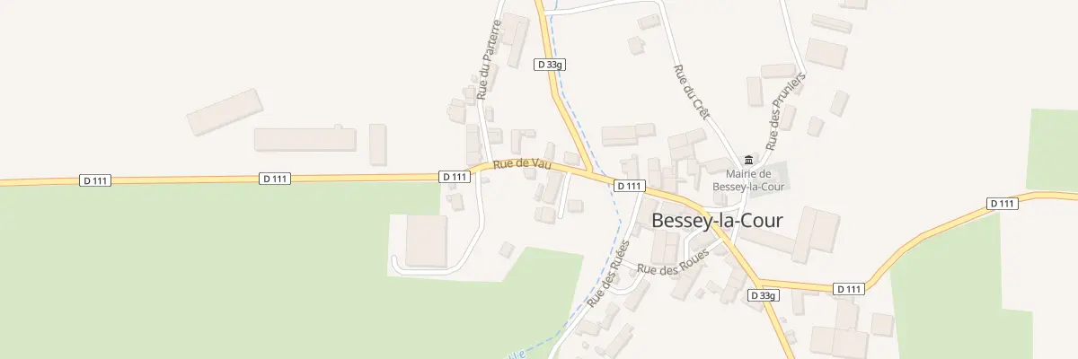 Plan du 1 Rue de Vau à Bessey-la-Cour