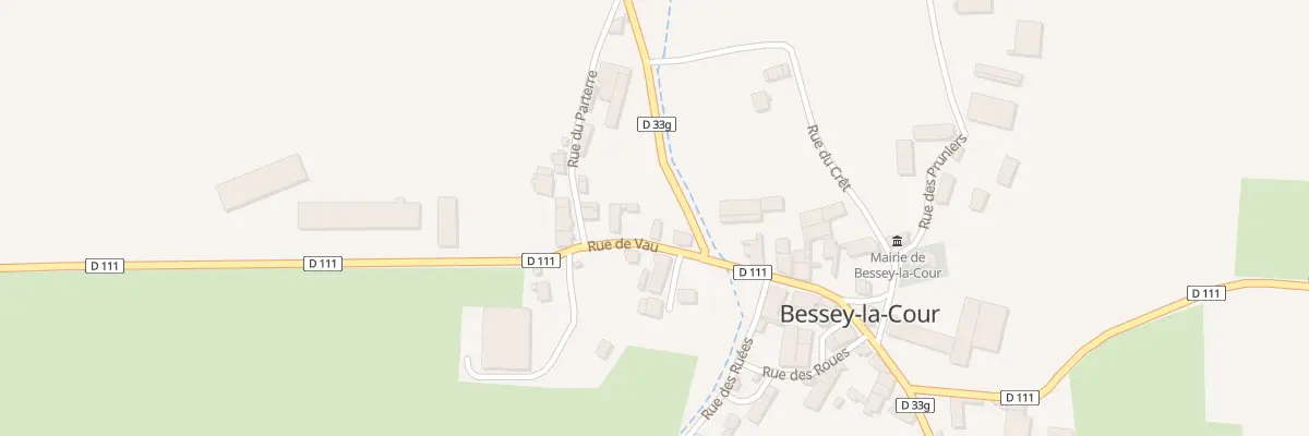 Plan du 4 Rue de Vau à Bessey-la-Cour