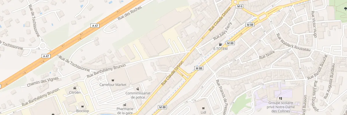 Plan du 40 Rue Claude Drivon à Rive-de-Gier