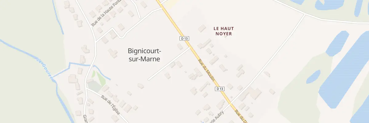 Plan du 11B Rue du Moulin à Bignicourt-sur-Marne