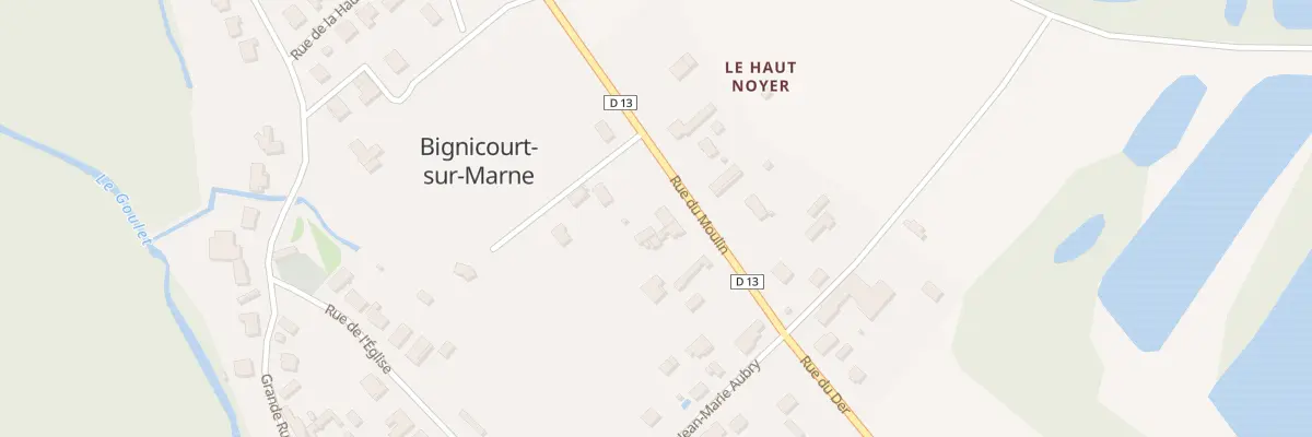 Plan du 9 Rue du Moulin à Bignicourt-sur-Marne