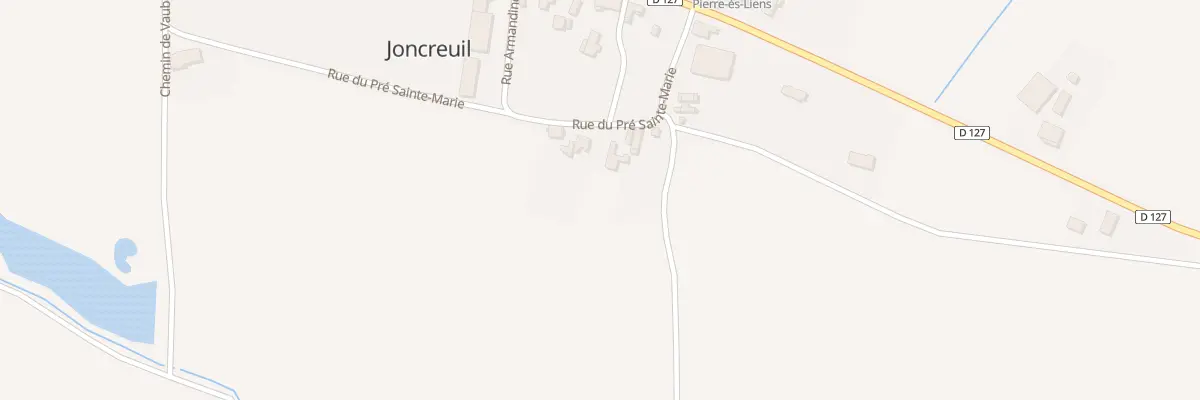 Plan du 3 Rue du Pre Sainte Marie à Joncreuil