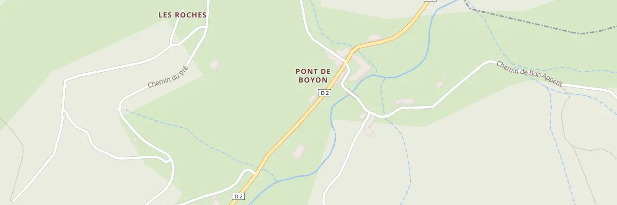 Plan du 5138 Pont de Boyon à Pranles