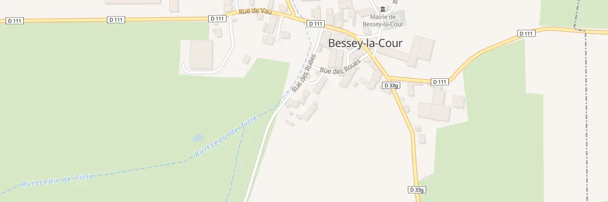 Plan du 3 Rue des Ruées à Bessey-la-Cour