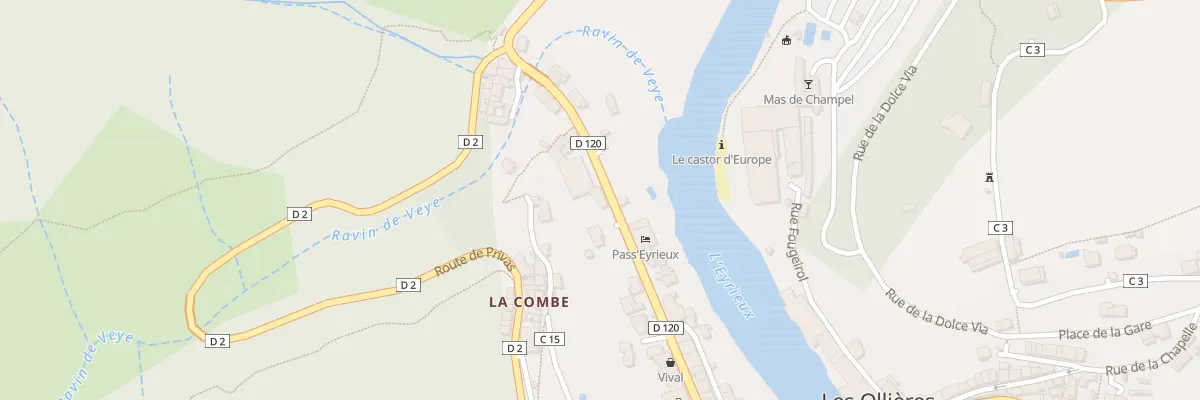 Plan du 295 Rue du Bas Pranles aux Ollières-sur-Eyrieux