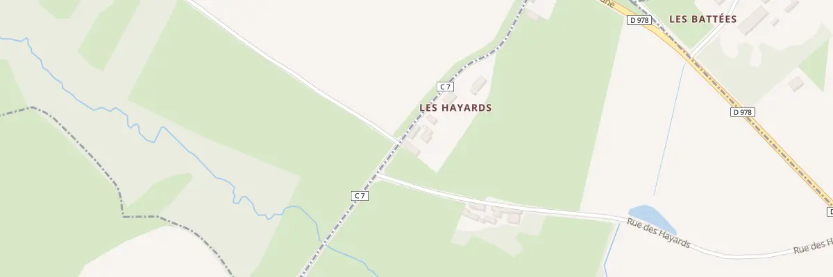 Plan du 2 Rue des Battees à Saint-Jean-de-Trézy