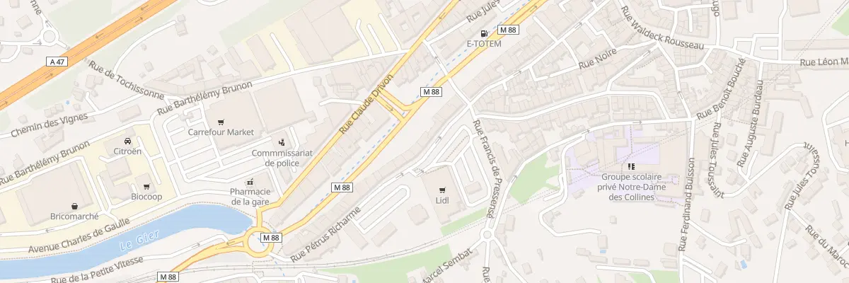 Plan du 58 Rue Pétrus Richarme à Rive-de-Gier
