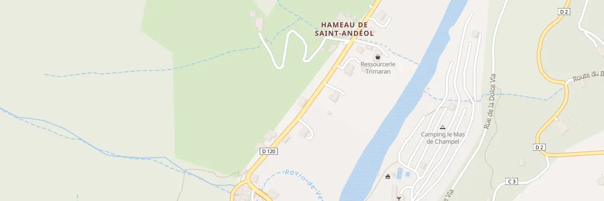 Plan du 155 Rte de St Sauveur aux Ollières-sur-Eyrieux
