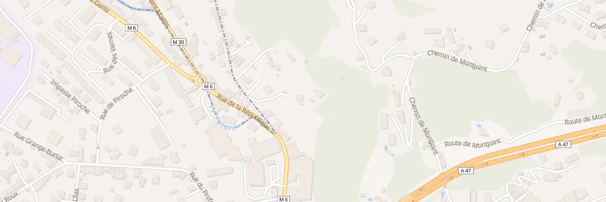 Plan du 2 Che du Grand Féloin à Rive-de-Gier