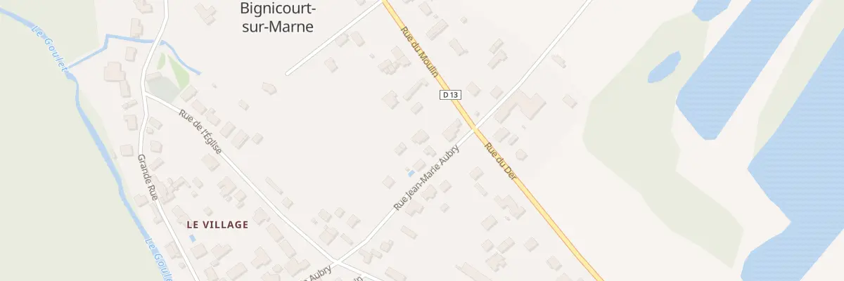 Plan du 1 Rue du Moulin à Bignicourt-sur-Marne