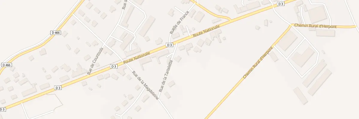 Plan du 5100 Rue de la Tartelette à Tilloy-et-Bellay