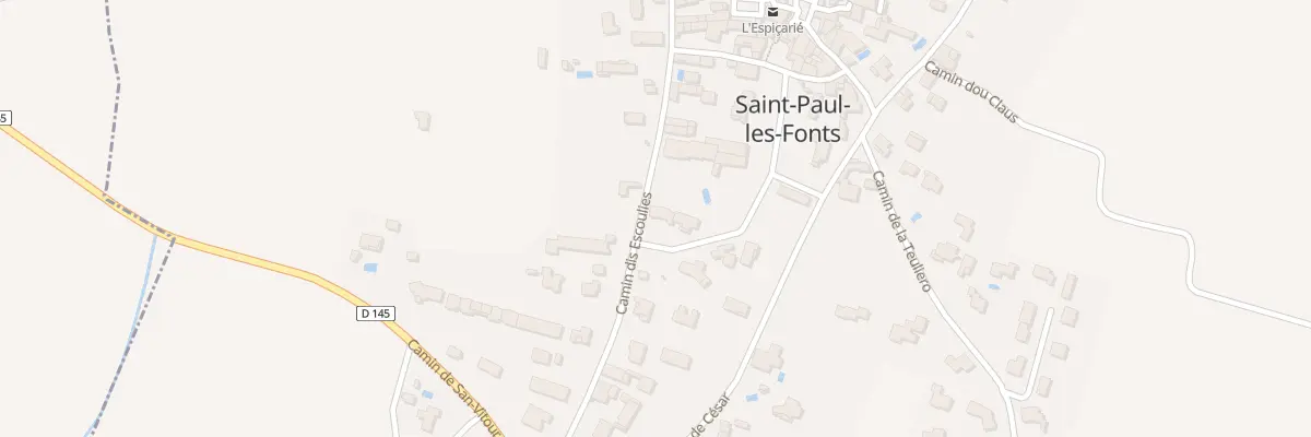 Plan du 249 Cami dis Escouliès à Saint-Paul-les-Fonts