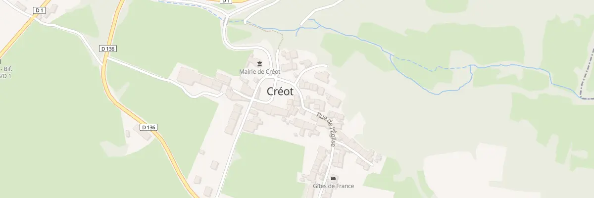 Plan du 6 Rue de l’Eglise à Créot