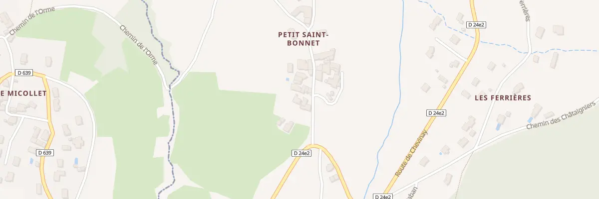 Plan du 4 Che du Petit Saint Bonnet à Saint-Pierre-la-Palud
