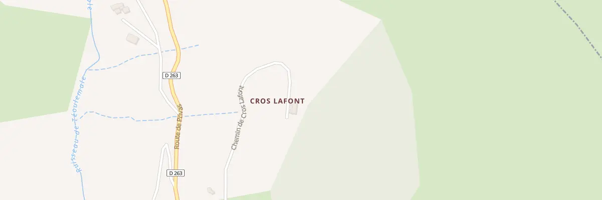Plan du 5004 Cros La Font à Sceautres