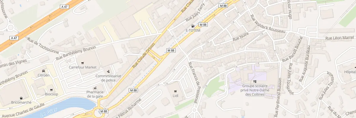 Plan du 52 Rue Pétrus Richarme à Rive-de-Gier