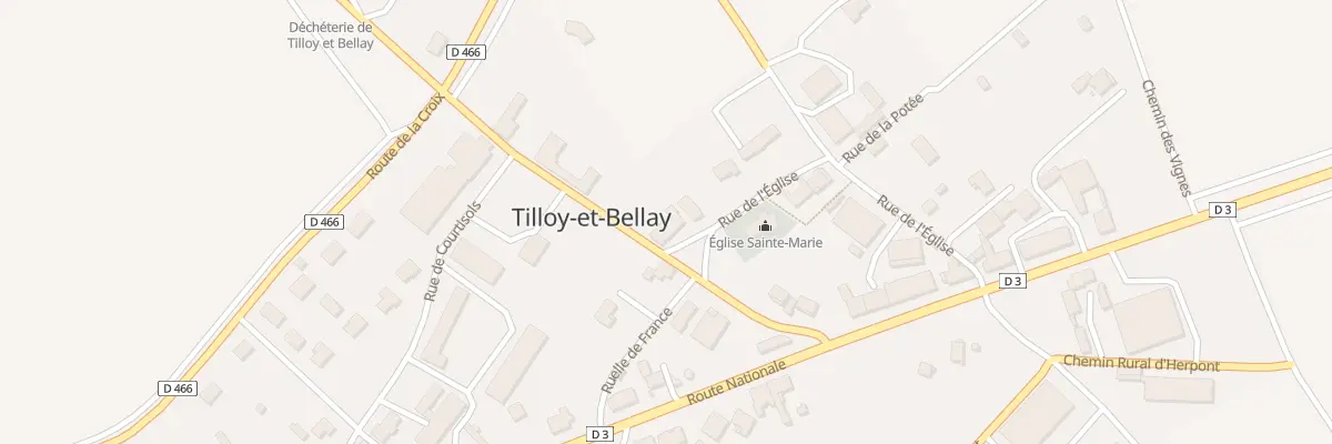 Plan du 16 Rue de l’Eglise à Tilloy-et-Bellay