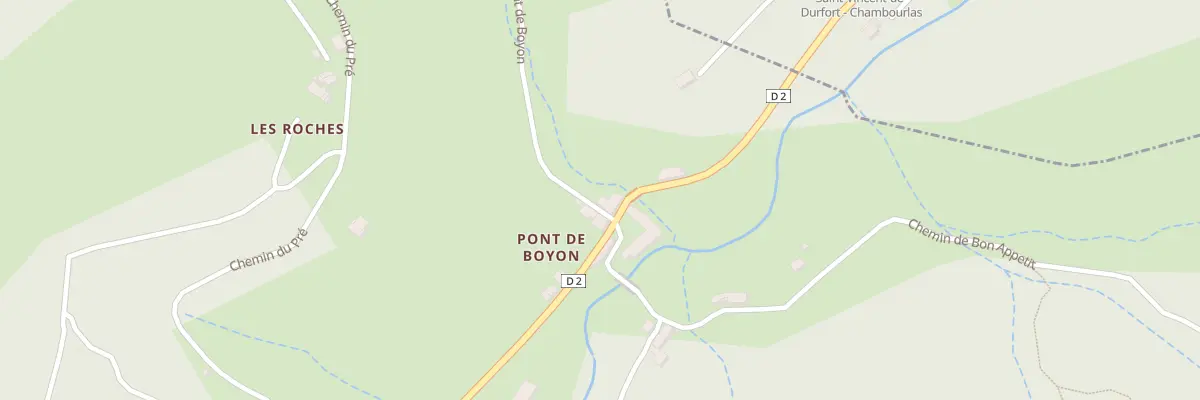 Plan du 5127 Pont de Boyon à Pranles