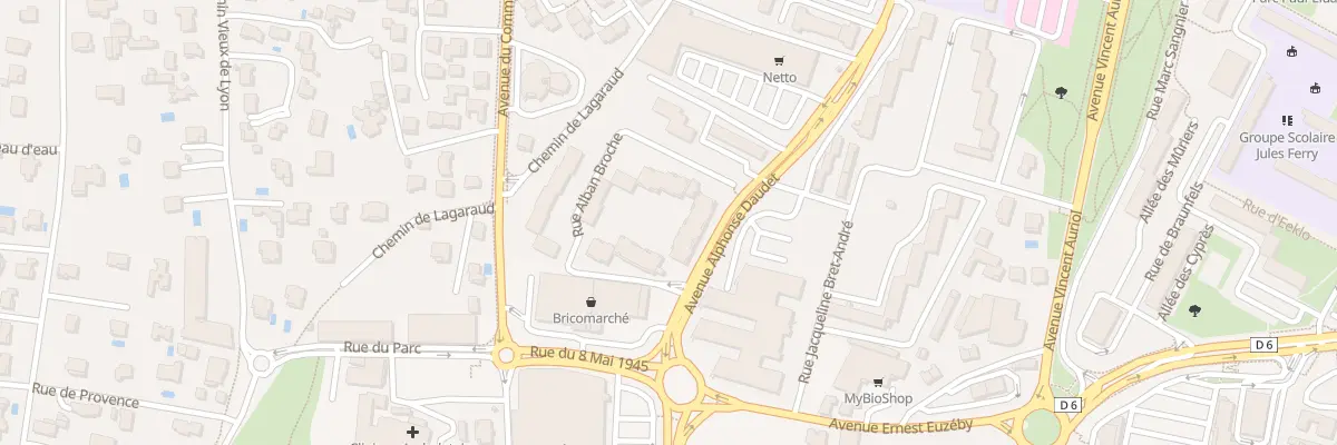 Plan du 22 Rue Alban Broche à Bagnols-sur-Cèze