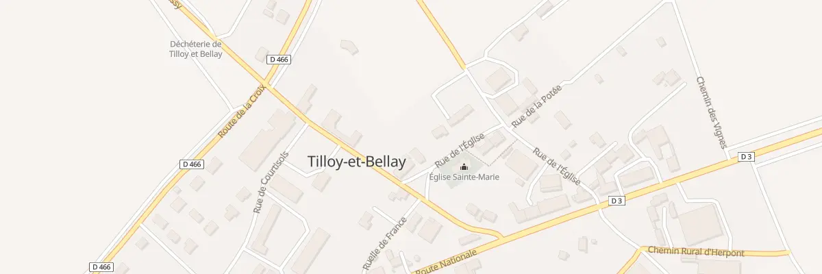 Plan du 14 Rue de l’Eglise à Tilloy-et-Bellay