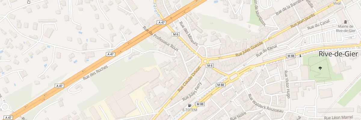 Plan du 9 Rue du Professeur Roux à Rive-de-Gier