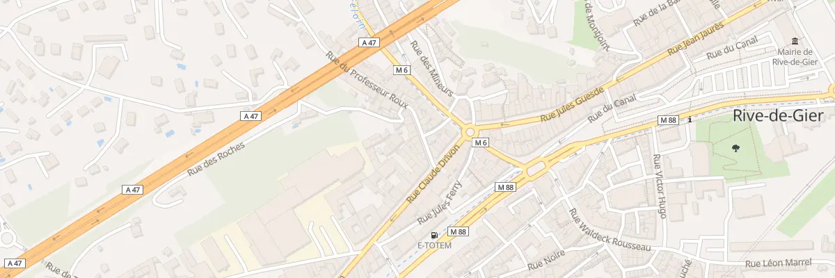 Plan du 5 Rue du Professeur Roux à Rive-de-Gier