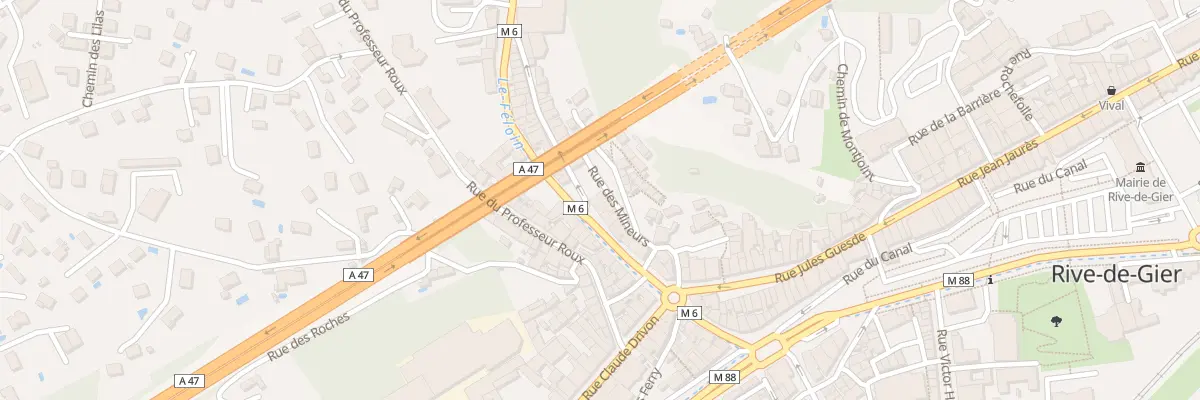 Plan du 20 Rue de la République à Rive-de-Gier
