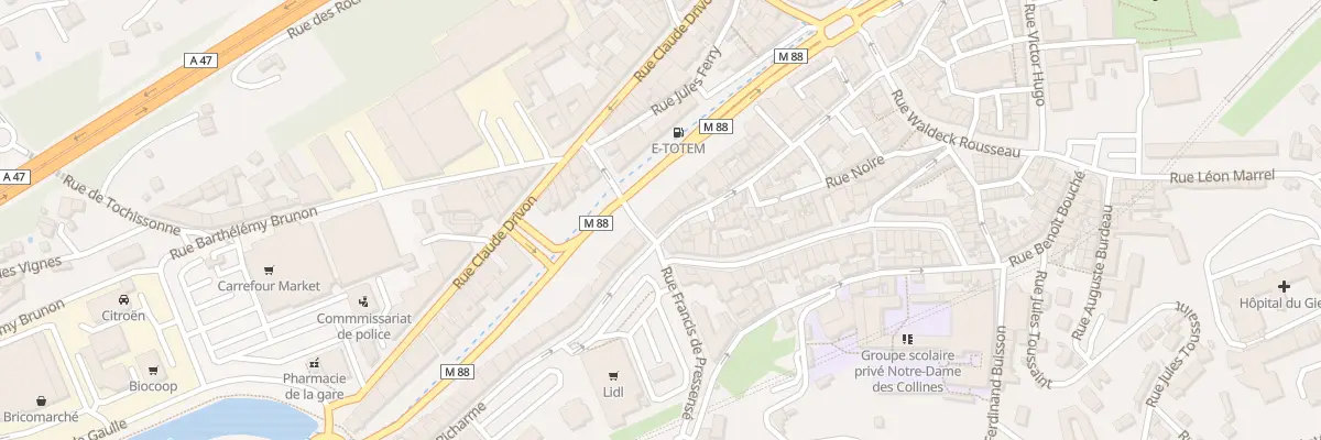 Plan du 46 Rue Pétrus Richarme à Rive-de-Gier