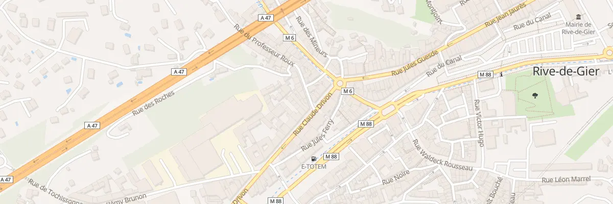 Plan du 1 Rue du Professeur Roux à Rive-de-Gier