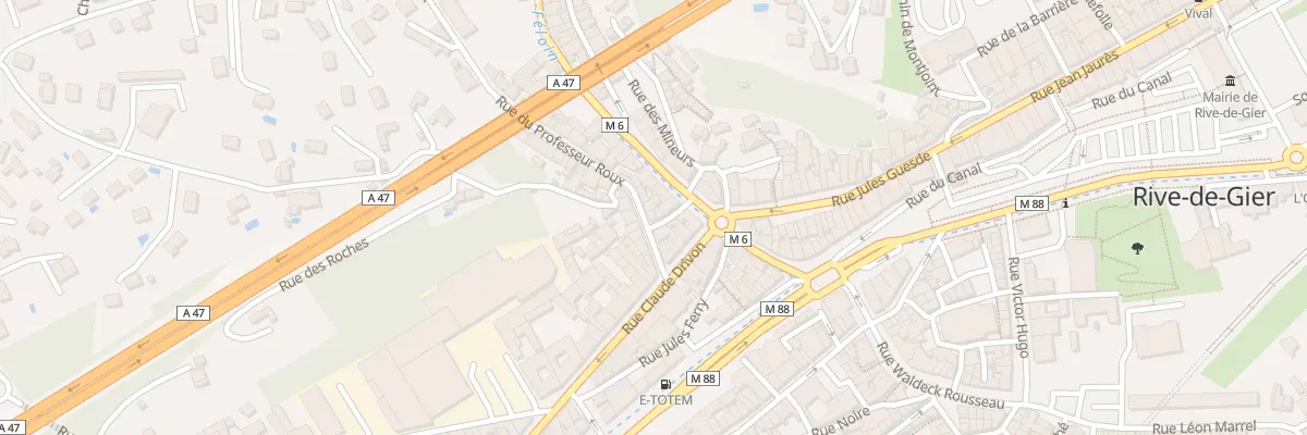 Plan du 4 Rue du Professeur Roux à Rive-de-Gier