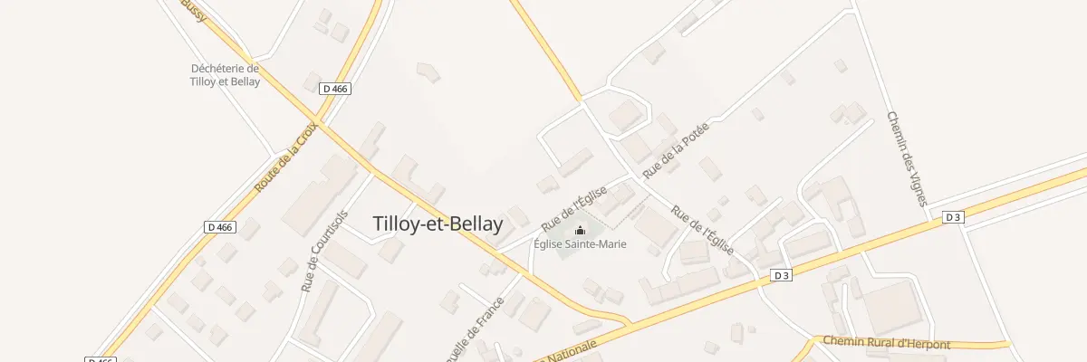 Plan du 12 Rue de l’Eglise à Tilloy-et-Bellay