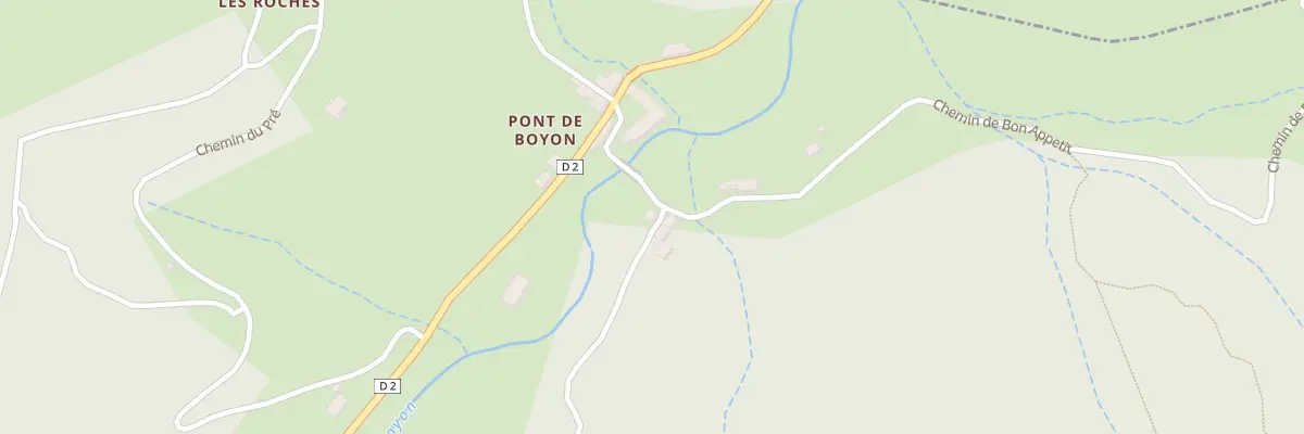 Plan du 5130 Pont de Boyon à Pranles