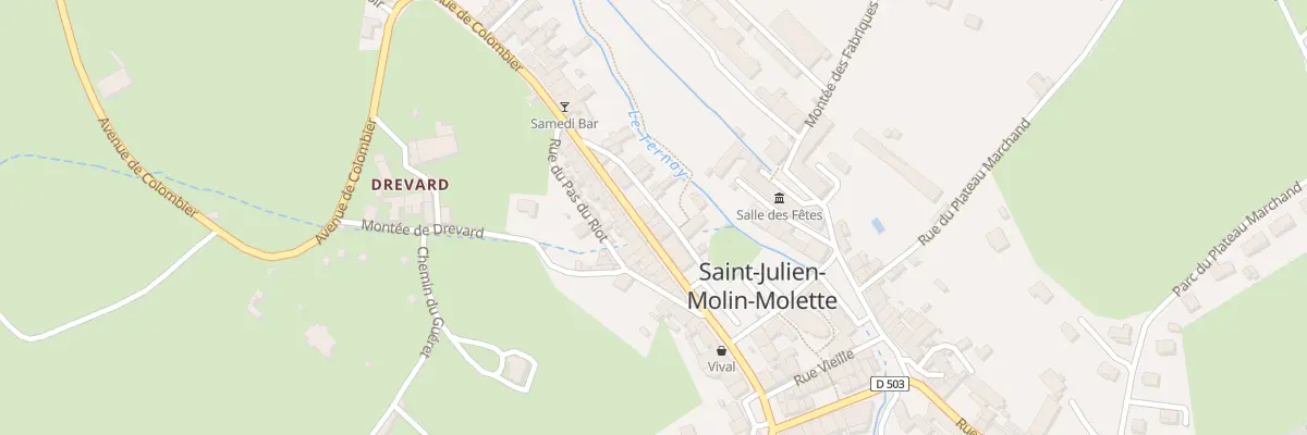 Plan du 8 Av de Colombier à Saint-Julien-Molin-Molette