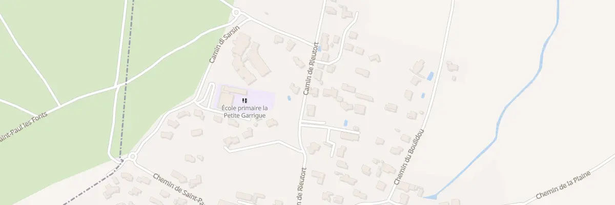 Plan du 5177 Cami de Rieutort à Saint-Paul-les-Fonts