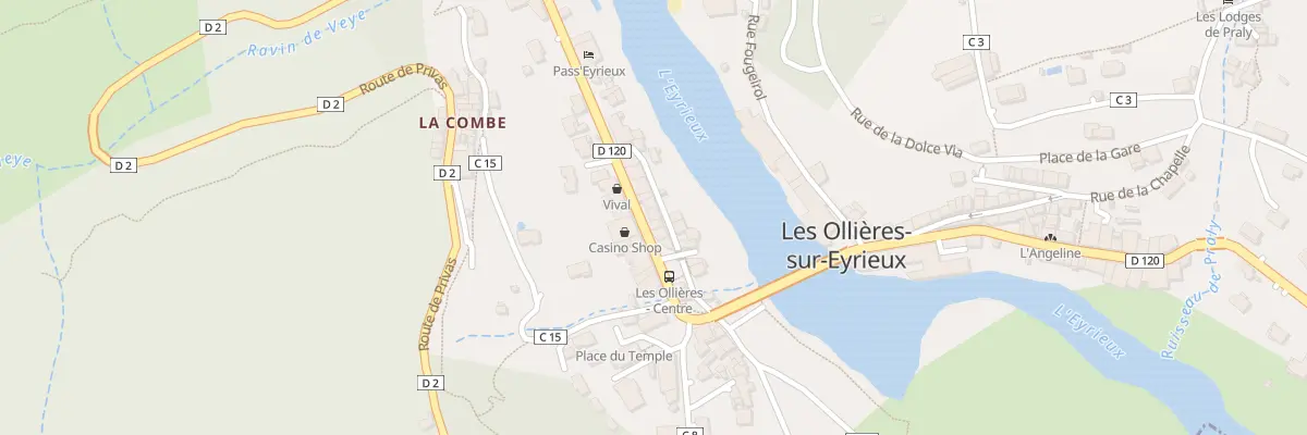 Plan du 114 Rue du Bas Pranles aux Ollières-sur-Eyrieux