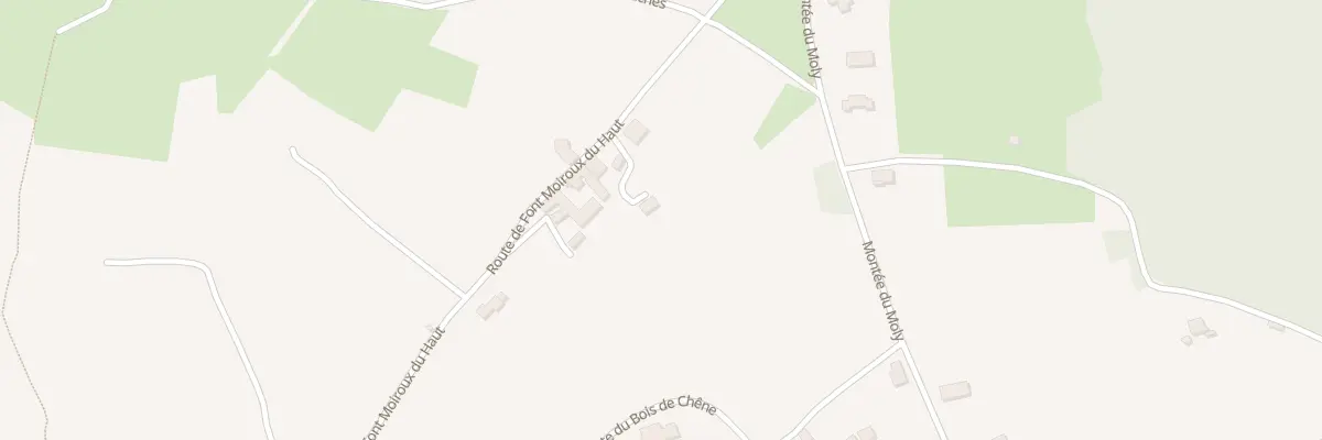 Plan du 460 Rte de Font Moiroux du Haut à Cogny