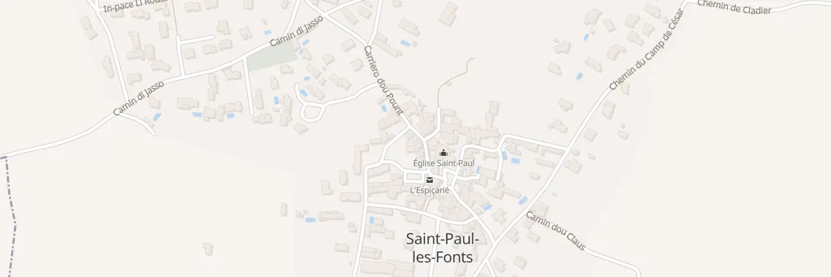 Plan du 33 Cae dou Pous à Saint-Paul-les-Fonts