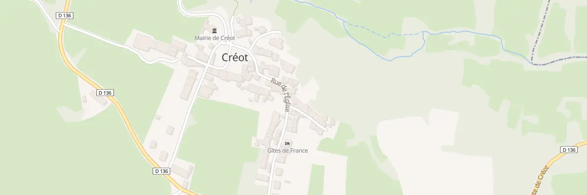 Plan du 13 Rue de l’Eglise à Créot